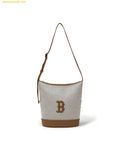  Túi Đeo Chéo MLB Basic Canvas Bucket Bag Boston Red Sox 3ABMBC15N-43BRD - Màu Nâu 
