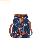  Túi Đeo Chéo MLB Dia Monogram Jacquard Mini Bucket Bag New York Yankees Navy 3ABMS022N-50NYL 