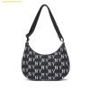 Túi MLB Monogram Jacquard Hobo Bag 3ABQL023N-50BKS Màu Đen