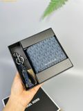  Ví Nam Michael Kors MK Presbyopia Folding Wallet Set (ví + móc khóa) - Màu Xanh Navy 