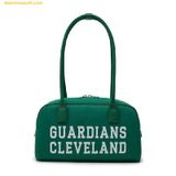  Túi Đeo Vai MLB Varsity Jacquark Square Shoulder Bag Cleveland Guardians Green 3ABQL014N-45GNS 