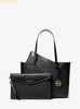 Túi Tote Michael Kors Mk Maisie Large Pebbled Leather 3-in-1 Tote Bag - Đen Logo