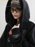  Áo Hoodie Zip Bad Blood Royal Classic Hooded Zip-Up - Black w-hde24-063 Màu Đen 