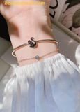  Vòng Đeo Tay, Lắc tay SWAROVSKI Swan bangle Swan, Black, Rose gold-tone plated, SKU: 5678048 
