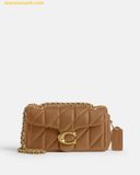  Túi Xách Coach Tabby 20 Quilted Chain Shoulder Bag - Màu Nâu vàng 