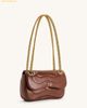  Túi Đeo Vai JW PEI Tina Quilted Chain Crossbody - Brown 