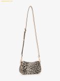  Túi Đeo Vai Michael Kors MK Carmela Small Cheetah Print Calf Hair and Leather Satchel 
