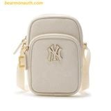  Túi Đeo Chéo MLB PU Diamond Monogram New York Yankees 7ACRMDD4N-50CRS Màu Trắng 
