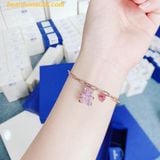  Vòng, lắc tay SWAROVSKI Teddy bracelet Bear, Pink, Rose gold-tone plated 