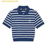  Áo Polo Nữ MLB Short Sleeves Logo Polos Varsity New York Yankees 3FPQV0143-50NYL Xanh Navy 