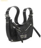  Túi Đeo Vai Versace Jeans Couture Embossed Zipped Shoulder Bag Màu Đen 