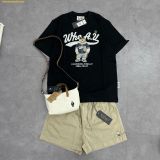  Áo Phông Gấu WHOAU Steve Photo T-Shirt[B] WHRPF2351U Đen 