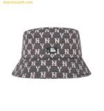  Mũ Bucket MLB Bucket Hat Monogram Jacquard New York Yankees 32CPHV111 50L - Xanh Hồng 