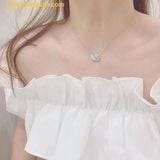  Dây cổ, dây chuyền SWAROVSKI Iconic Swan pendant Swan, Blue, Rhodium plated 
