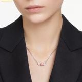  Dây Chuyền SWAROVSKI Mesmera pendant Mixed cuts, Pink, Rhodium plated - 5668275 