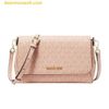 Túi Đeo Chéo Nữ Michael Kors MK Medium Logo Convertible Crossbody Bag Màu Hồng