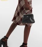  Túi Xách Vivienne Westwood Granny Frame leather tote bag Màu Đen 