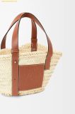  Túi Xách LOEWE Small Basket bag in palm leaf and calfskin 