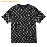  Áo Phông MLB Diamond Monogram Boston Red Sox Tshirt 3ATSM4023-43BKS - Đen 