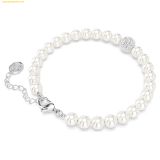  Vòng, lắc tay SWAROVSKI Swarovski Remix Collection strand Crystal pearl, White, Rhodium plated 
