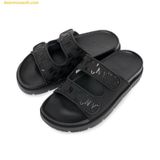  Dép MLB Chunky Bouncer Two Strap New York Yankees Black 3ALPCBT33-50BKS 