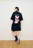  Áo Phông ADLV Fuzzy Rabbit Shinchan Short Sleeve T-Shirt Màu Đen 