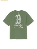  Áo Phông MLB Basic Street Logo Overfit Short Sleeve T-Shirt Boston Red Sox 