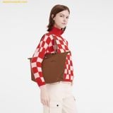  Túi Xách LongChamp Le Pliage Green M Tote Bag Cognac - Recycled Canvas 