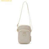  Túi Đeo Chéo MLB PU Diamond Monogram New York Yankees 7ACRMDD4N-50CRS Màu Trắng 