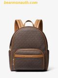  Balo Michael Kors Bex Medium Signature Logo Backpack - Nâu Logo 