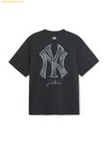  Áo Phông MLB Vintage Monogram Big Lux Overfit Short Sleeve T-Shirt New York Yankees 3ATSM0754-50CGS Màu Đen 