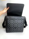  Túi Đeo Chéo Coach Houston Map Bag In Signature Canvas Màu đen 
