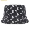 Mũ Bucket MLB Bucket Big Classic Monogram New York Yankees 3AHTM013N-50BKS Màu Đen