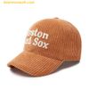 Mũ Lưỡi Trai MLB Teddy Corduroy Boston Red Sox 3ACPWC236-43BRS Màu Nâu