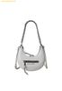 Túi Đeo Vai Marc Jacobs Mini Crescent Crinkle Leather Crossbody Bag - Trắng