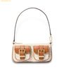 Túi Đeo Vai Michael Kors Mk Small Zoe clutch bag with exclusive logo - Trắng Logo