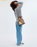  Túi Xách Coach Mollie Tote Bag 25 In Signature Canvas With Floral Print - CZ592 - Nâu Logo 