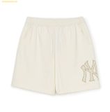  Quần Short MLB Classic MONOGRAM Big Lux 9" Shorts NEW YORK YANKEES 3ASPM0253-50CRS Trắng 
