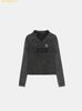 Áo Polo Tay Dài Bad Blood Rusty Denim V-Neck Long Sleeve Black - w-tee25-017