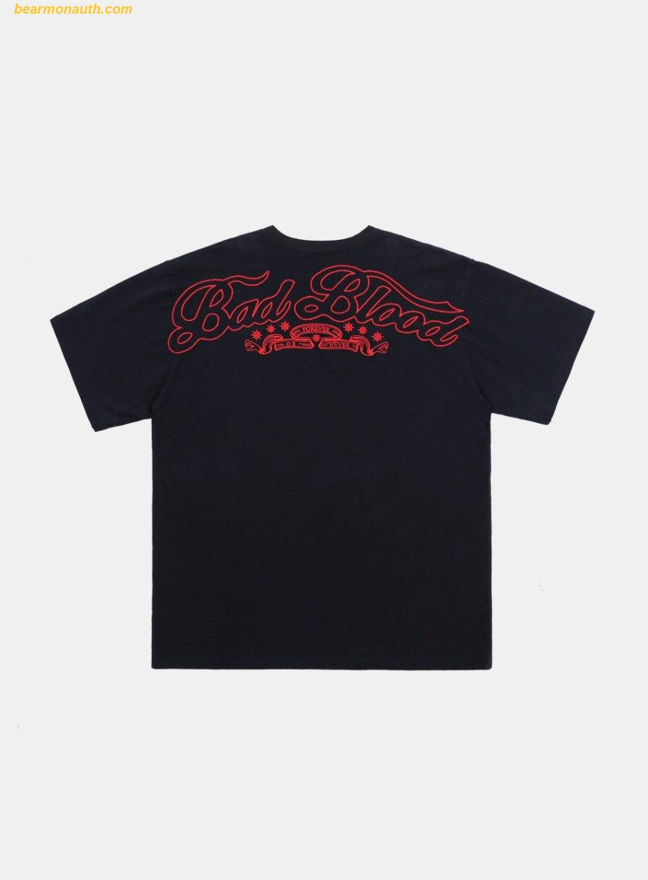 ■BADBLOOD■ Mystic Capsule 12 T-Shirt Black w-tee24-113 Áo Phông Bad Blood Mystic Capsule 1/2 T-Shirt Black w-tee24