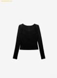  Áo Tay Dài Bad Blood Beyond Soft Henley Neck Long Sleeve Black w-tee24-087 