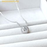  Dây cổ, dây chuyền SWAROVSKI Angelic pendant Round cut, White, Rhodium plated 
