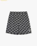  Quần short MLB unisex ống rộng lưng thun Classic Monogram Màu Đen 3ASMM0343 