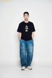  Áo Phông ADLV heart alien short sleeve t-shirt black 
