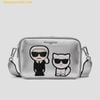 Túi Đeo Chéo Karl Lagerfeld Paris Maybelle Camera Crossbody Màu Bạc
