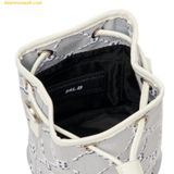  Túi Đeo Chéo MLB Dia Monogram Jacquard Mini Bucket Bag Boston Red Sox Grey 3ABMS022N-43GRS 