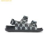  Giày Sandals MLB Chunky Monogram New York Yankees Black 3ASDSD423-50BKS 