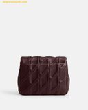  Túi Đeo Vai Coach Times Squareo Tabby Shoulder Bag With Quilting Đỏ rượu vang CW628B4 Size 17 