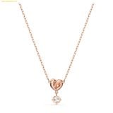  Dây cổ, dây chuyền SWAROVSKI Lifelong Heart pendant White, Rose gold-tone plated SKU 5516542 