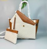  Túi Tote Michael Kors MK Logo Tote Bag New Arrivals Màu Trắng Logo 